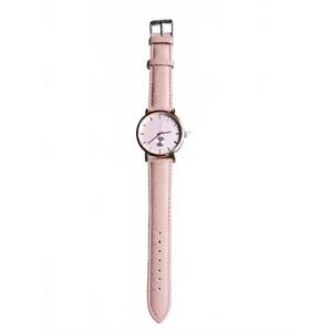 Elegant Pink Simulated Leather Watch by Accutime